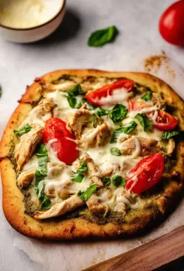 Pesto Chicken Flatbread