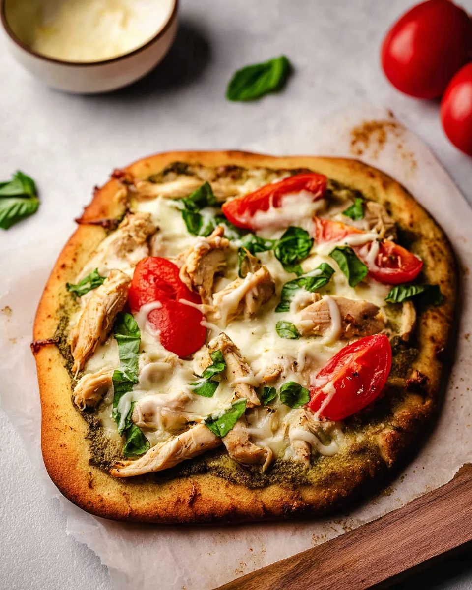 Pesto Chicken Flatbread