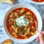 Slow Cooker Lasagna Soup