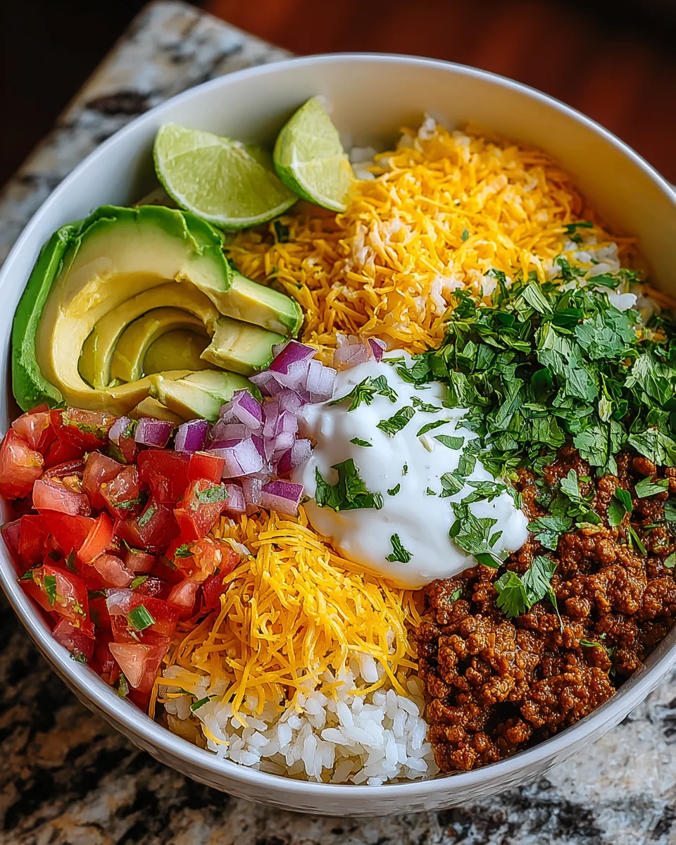 Taco rice bowl