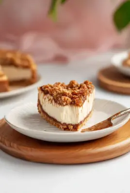 VEGAN APPLE CRUMBLE CHEESECAKE