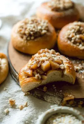 Vegan Apple Cheesecake Brioche Buns