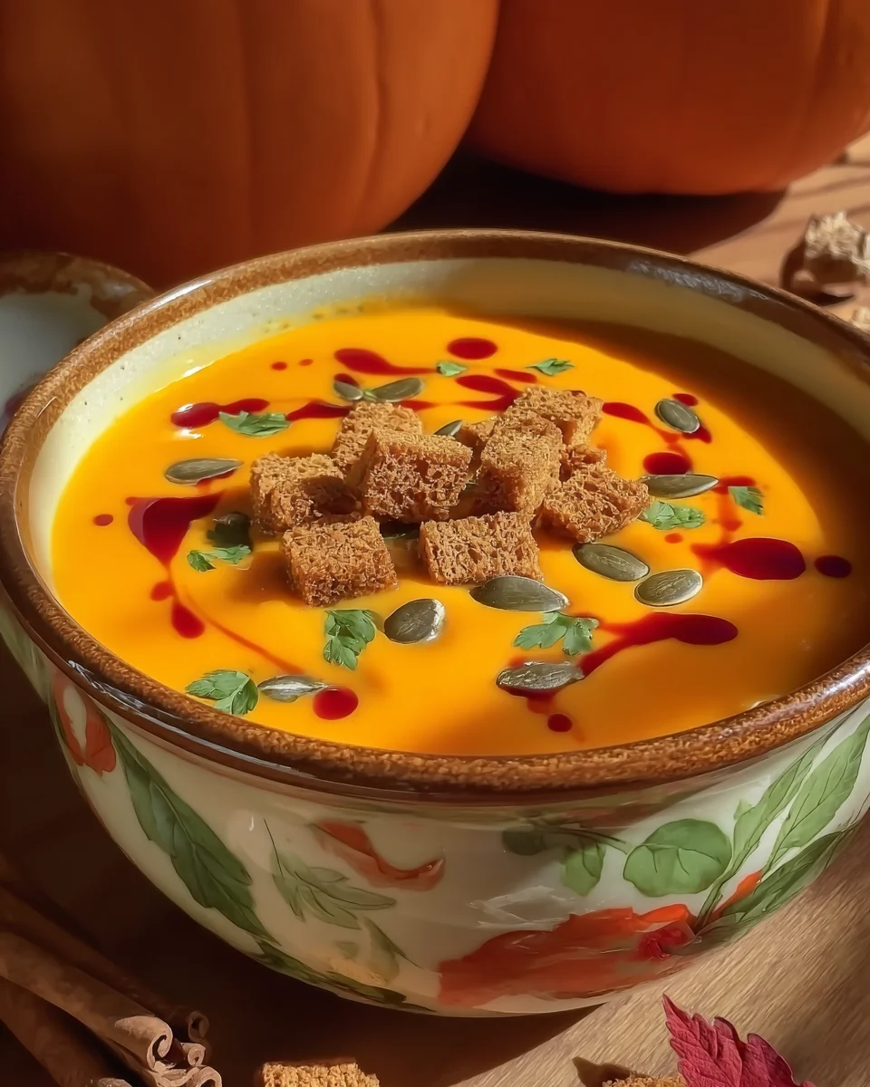Autumn-Spiced Roasted Pumpkin Soup