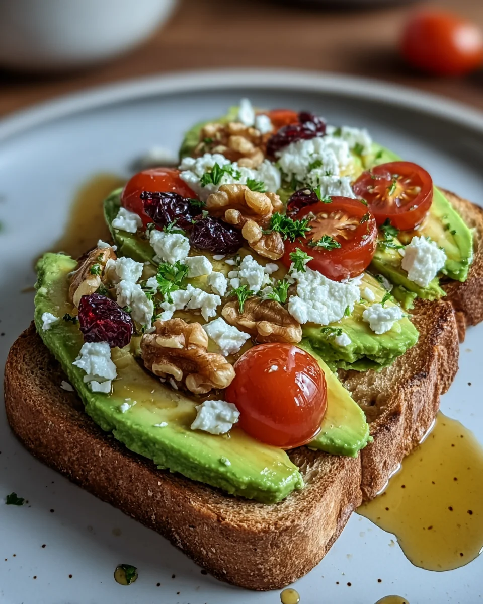 Avocado Toast with Feta Avocado