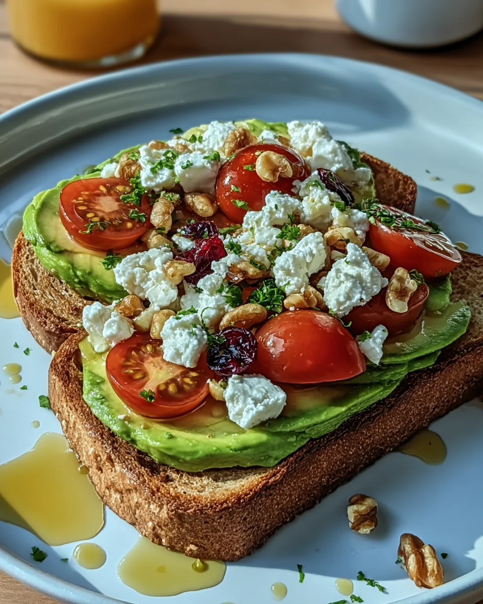 Avocado Toast with Feta Avocado