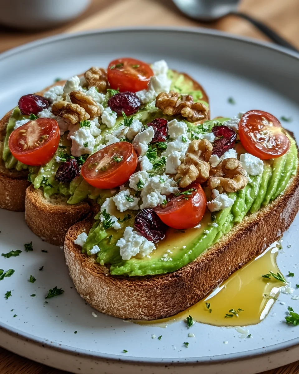 Avocado Toast with Feta Avocado
