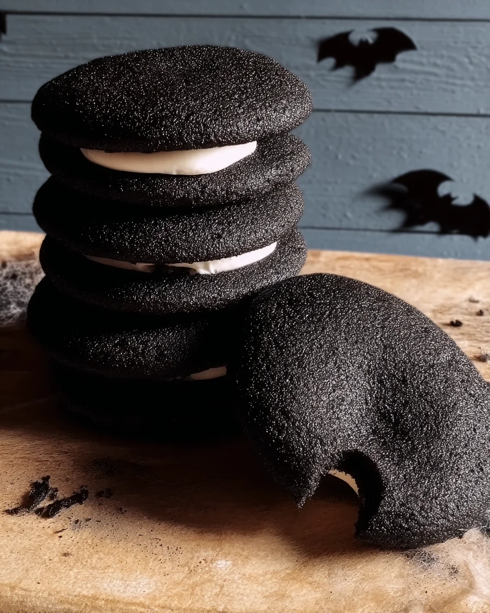 Black Velvet Cheesecake Cookies Black