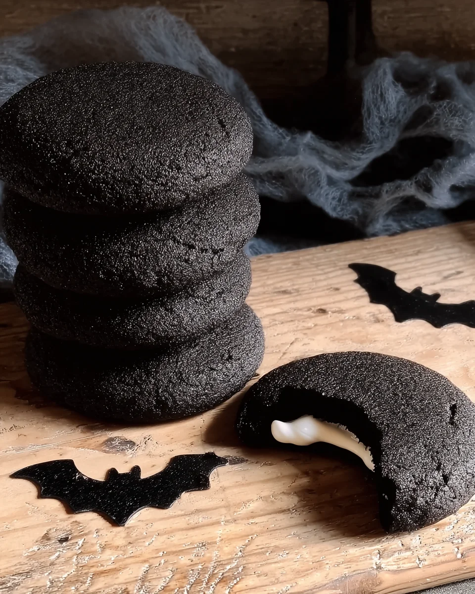 Black Velvet Cheesecake Cookies Black