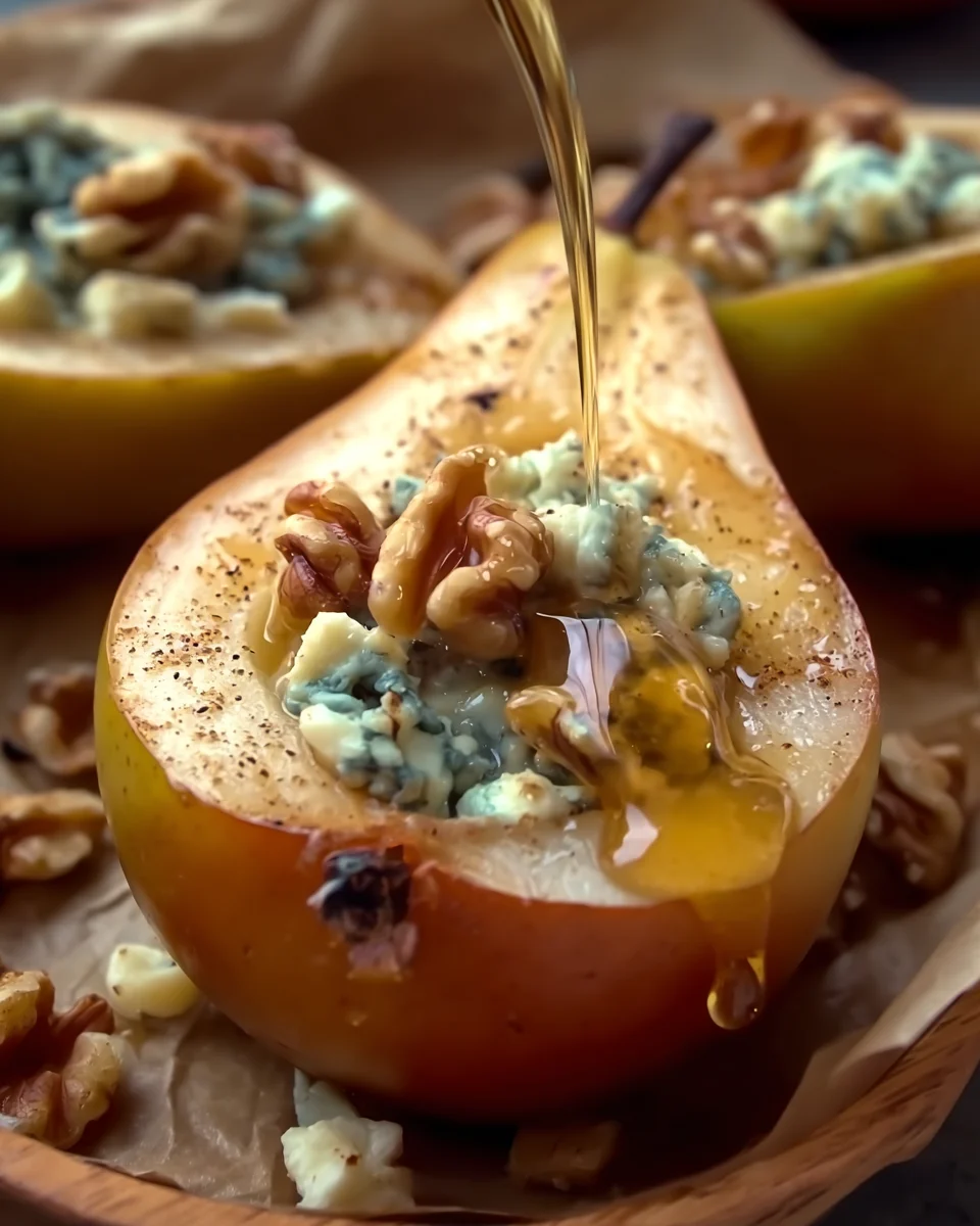 Blue Cheese Stuffed Pears Blue
