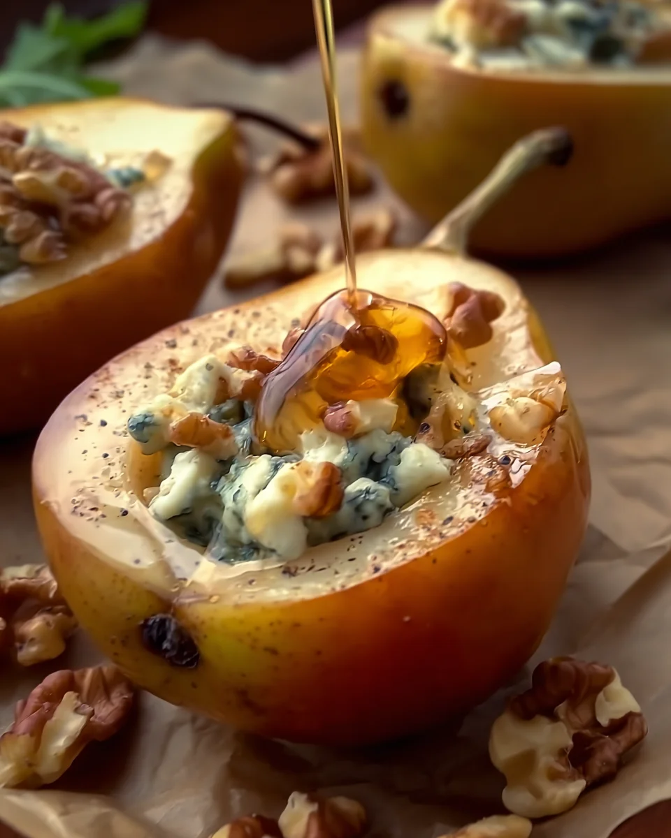 Blue Cheese Stuffed Pears Blue