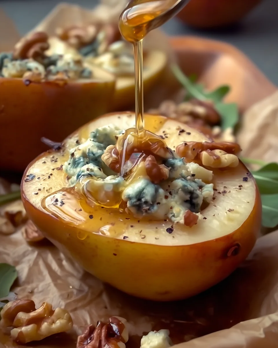 Blue Cheese Stuffed Pears Blue