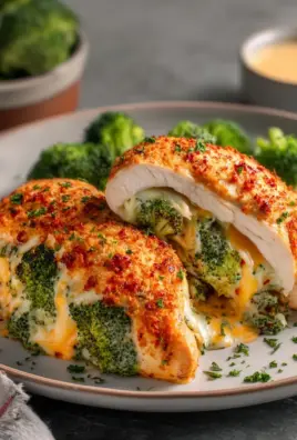 Broccoli Cheese Stuffed Chicken