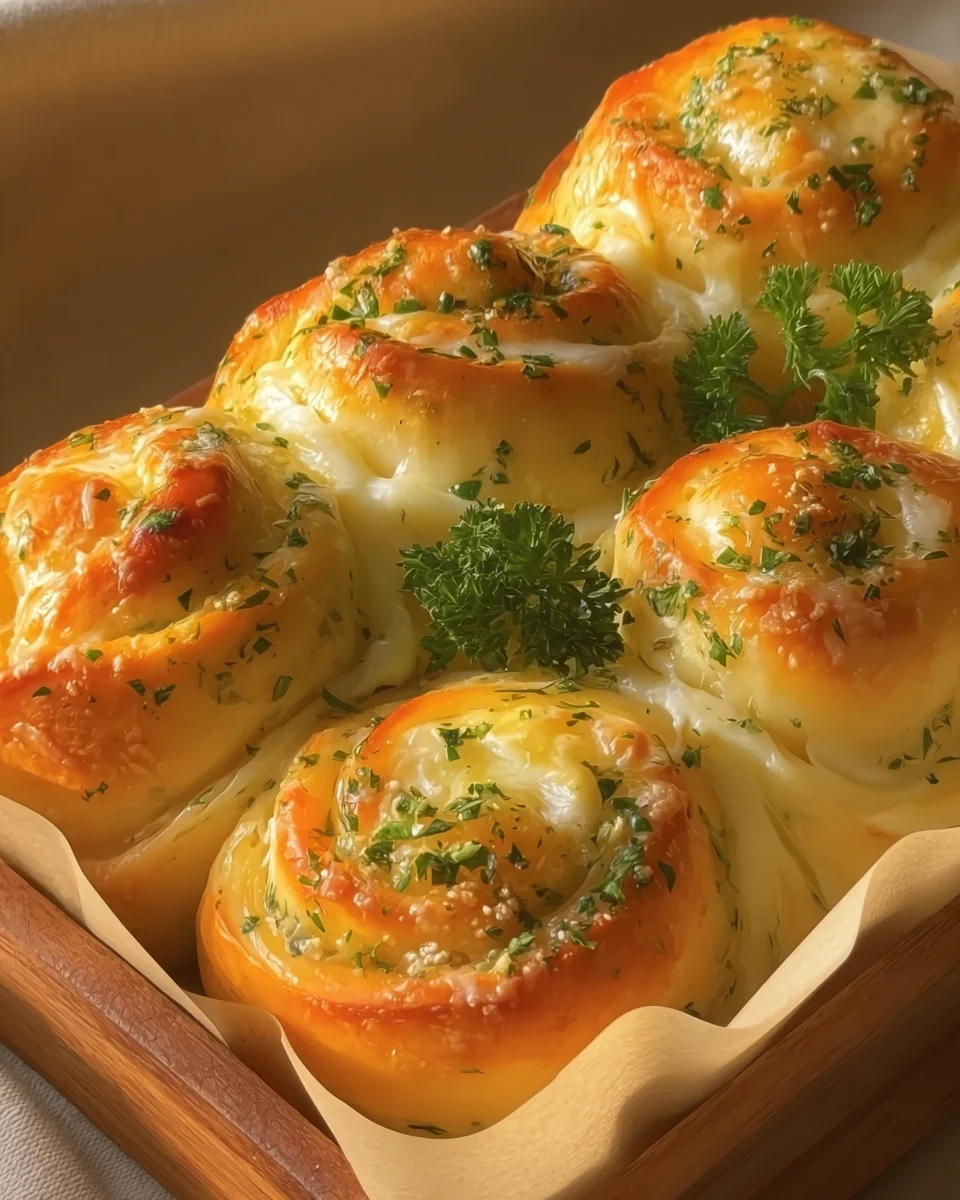 Buttery cheese Garlic Rolls, everyone will love them!