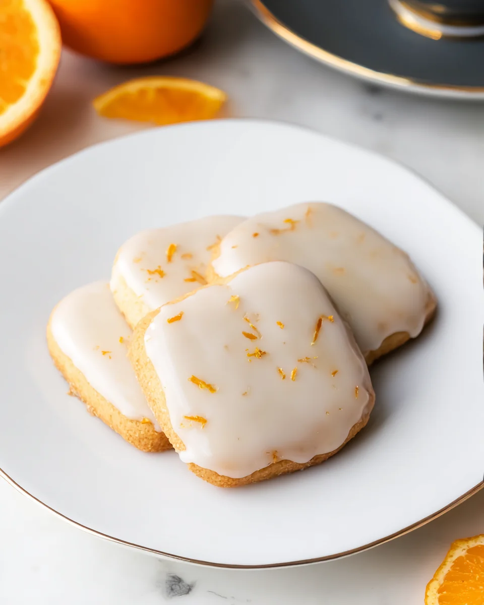 Cardamom Shortbread Cookies with Orange Glaze Recipe Cardamom
