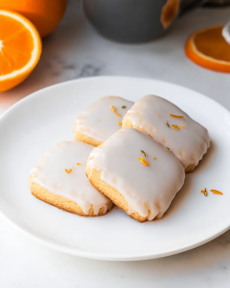 Cardamom Shortbread Cookies with Orange Glaze Recipe Cardamom
