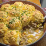 Cheddar Bay Hamburger Casserole