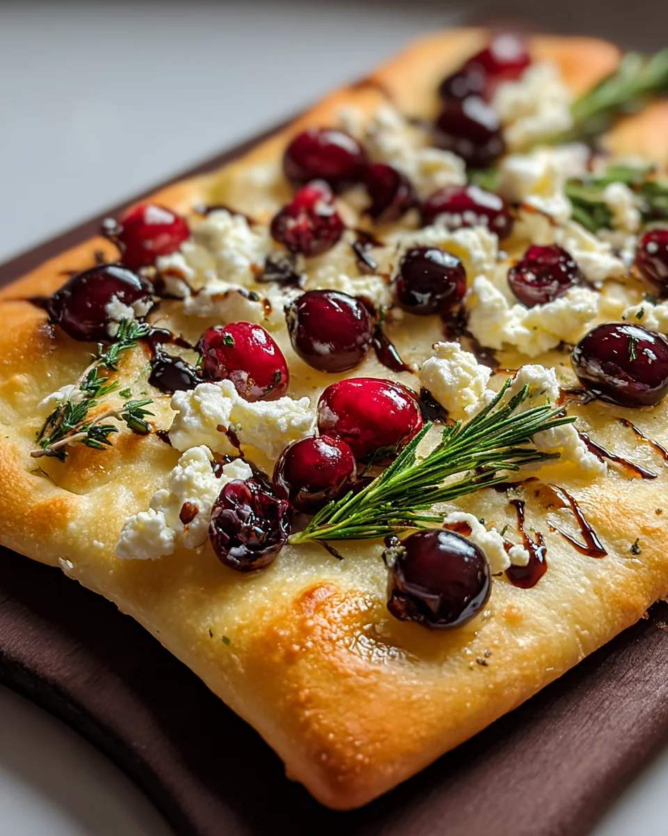 Cranberry Goat Cheese Flatbread