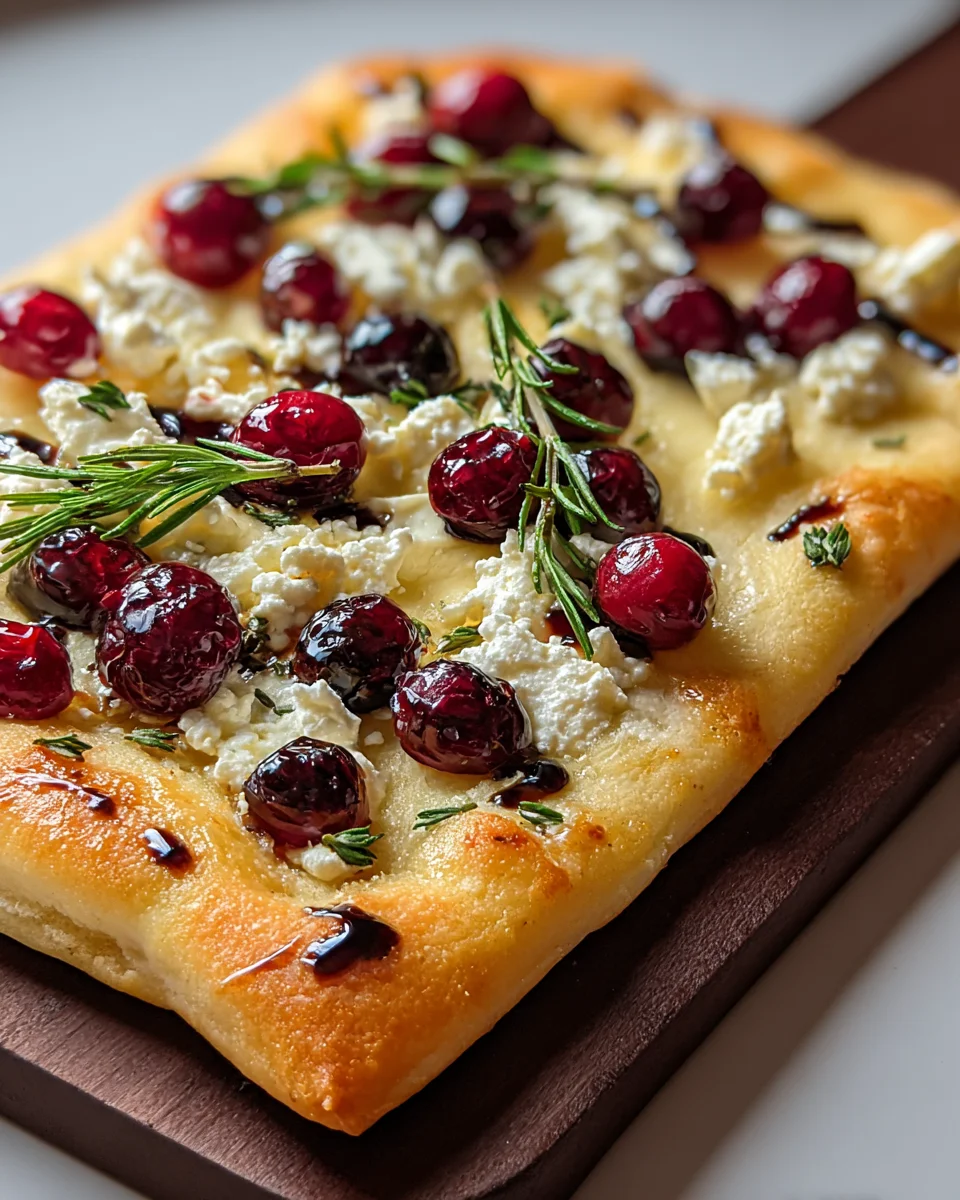 Cranberry Goat Cheese Flatbread Cranberry