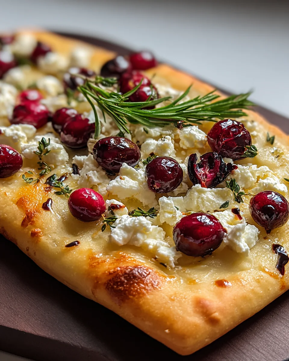 Cranberry Goat Cheese Flatbread Cranberry