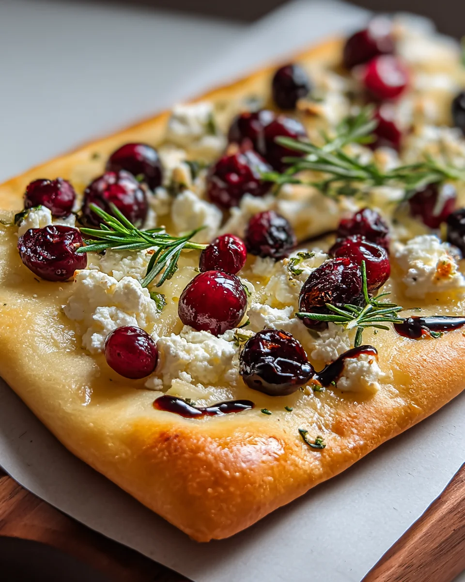 Cranberry Goat Cheese Flatbread Cranberry