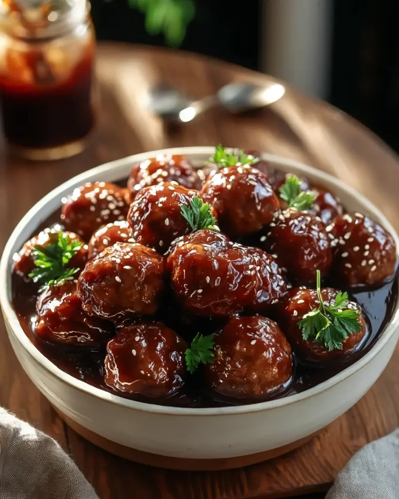 Crockpot Grape Jelly Meatballs