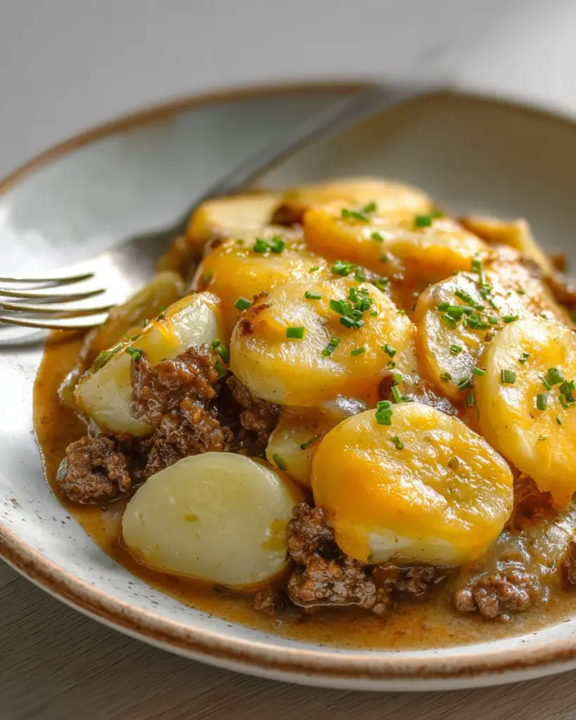 Crockpot Hamburger Potato Casserole
