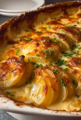 Dad’s Creamy & Cheesy Au Gratin Potatoes