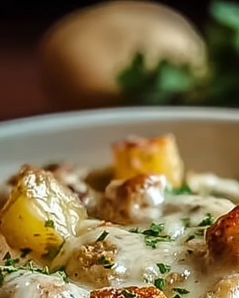 Garlic Butter Beef Bites with Potatoes