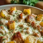 Garlic Parmesan Crockpot Chicken and Potatoes