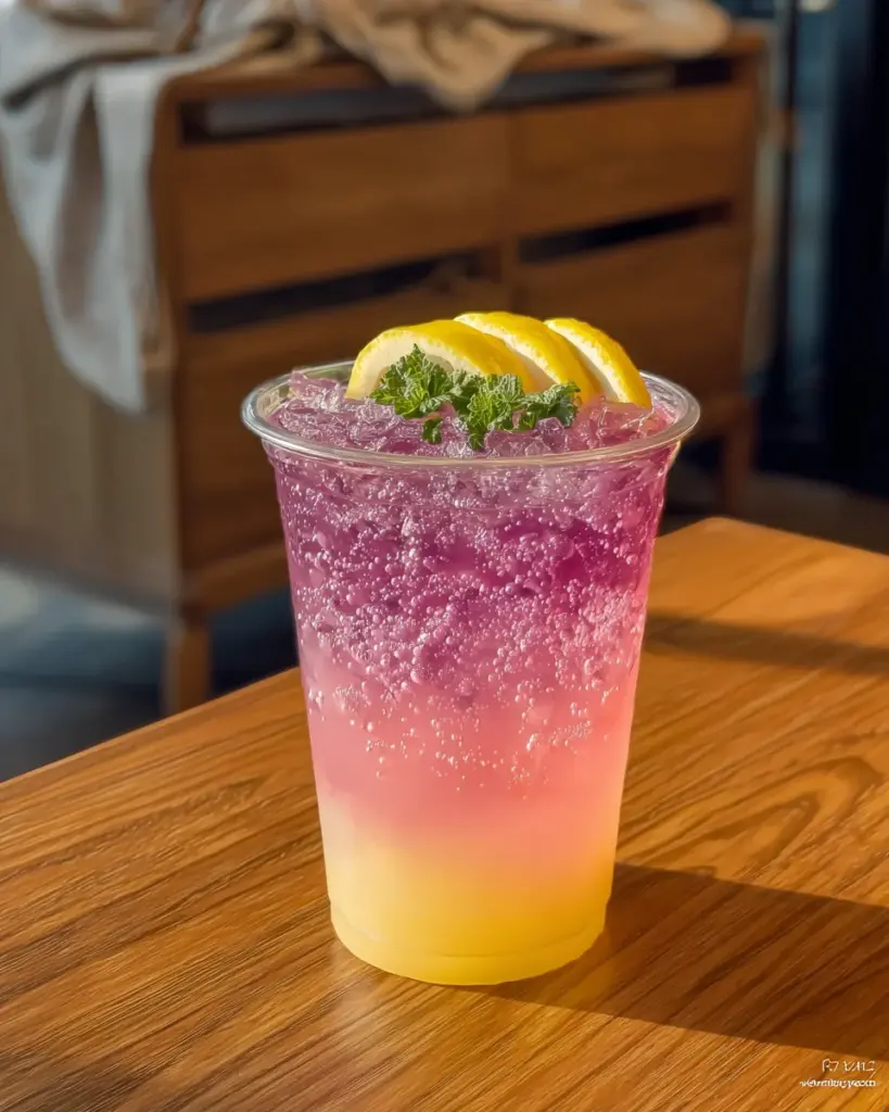 Honey Lemon Pink Soda
