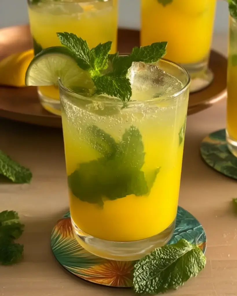 Mango Mint Mojito Mocktail