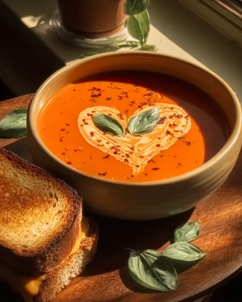 Middle-of-Winter Creamy Tomato Soup (Canned Tomatoes)