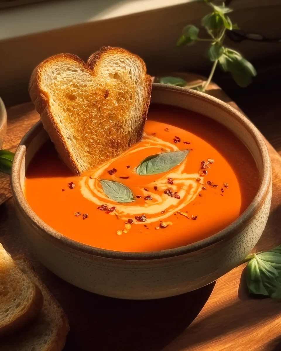 Middle-of-Winter Creamy Tomato Soup (Canned Tomatoes) Middle-of-Winter