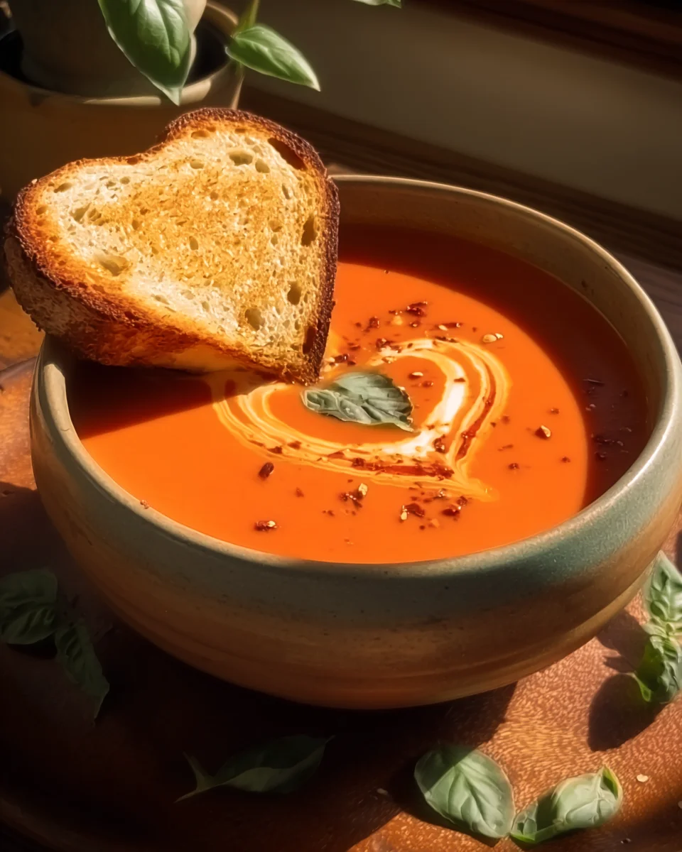 Middle-of-Winter Creamy Tomato Soup (Canned Tomatoes) Middle-of-Winter