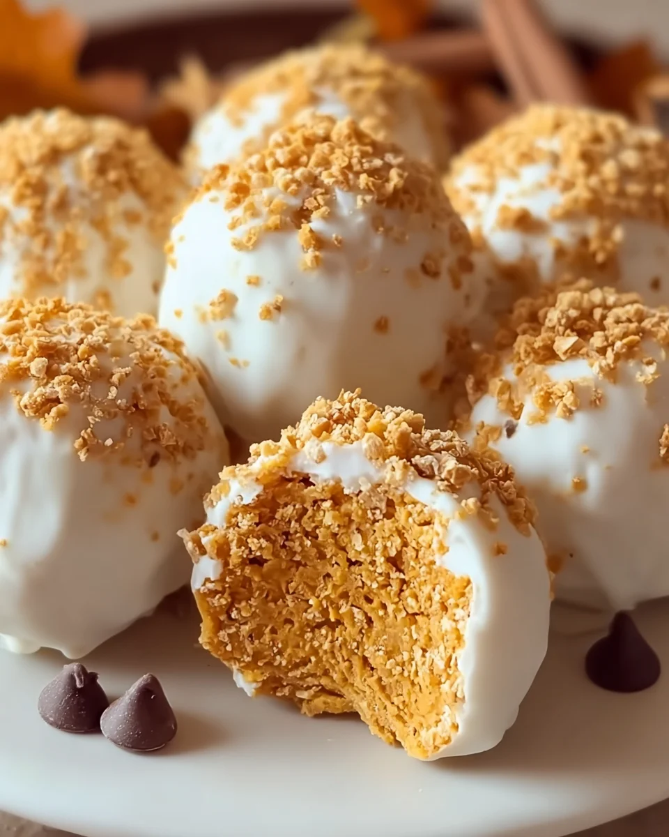 No Bake Pumpkin Cheesecake Balls No