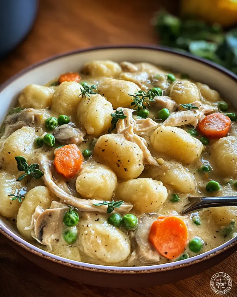 One Pot Gnocchi Chicken Pot Pie