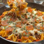 Pizza Lasagna Skillet Bake