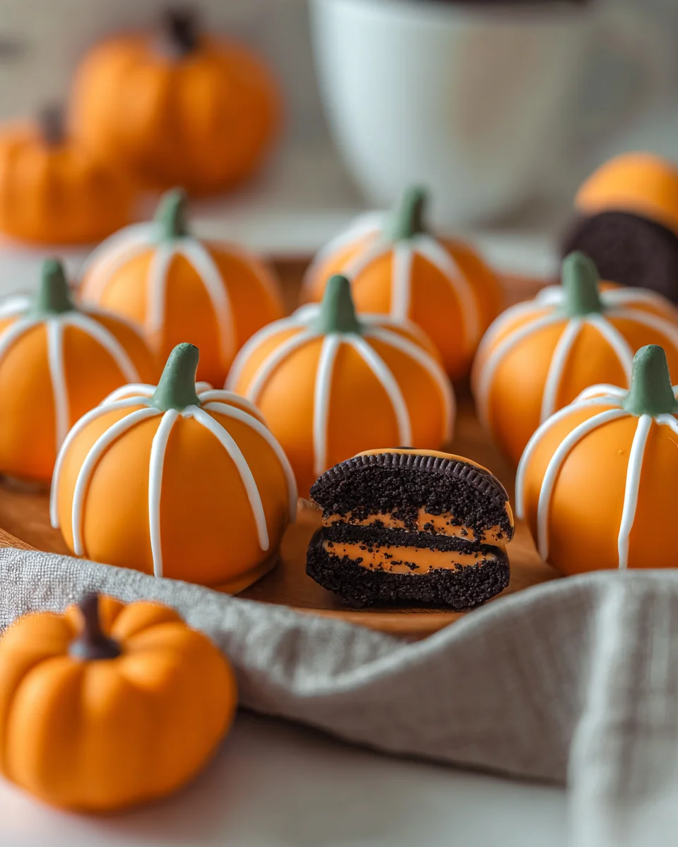 Pumpkin Oreo Balls Pumpkin