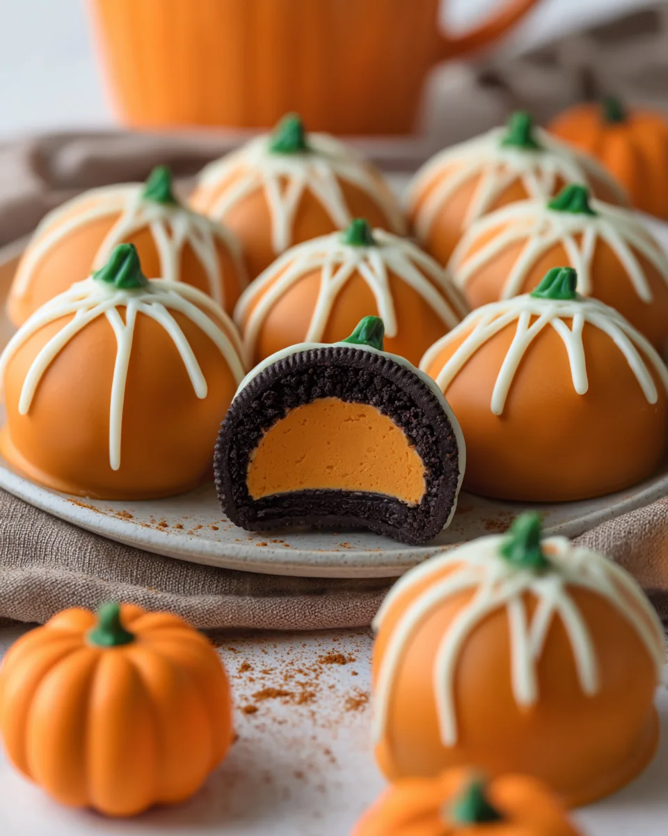 Pumpkin Oreo Balls Pumpkin