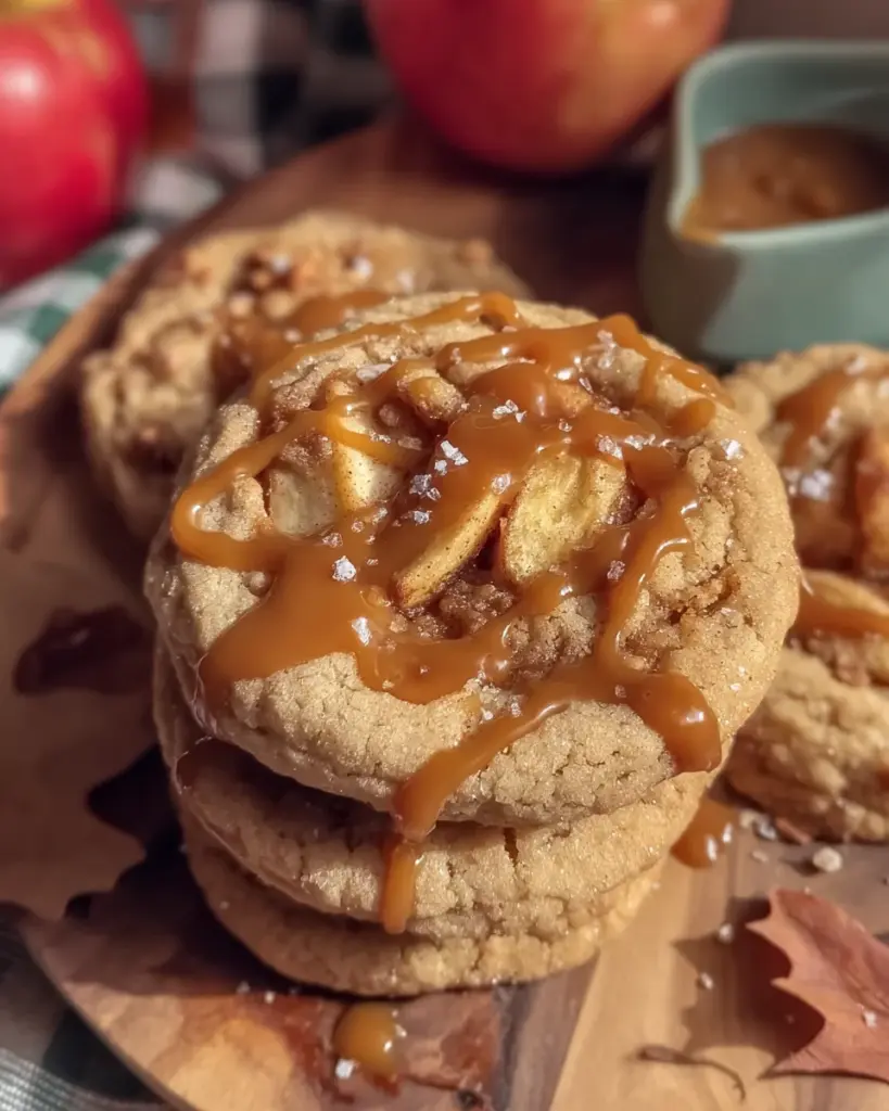 Salted Caramel Apple Pie Cookies