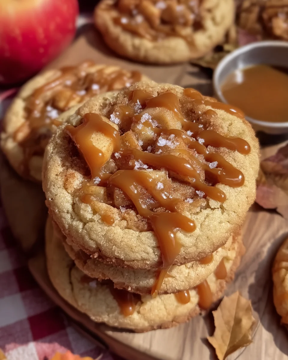 Salted Caramel Apple Pie Cookies Salted