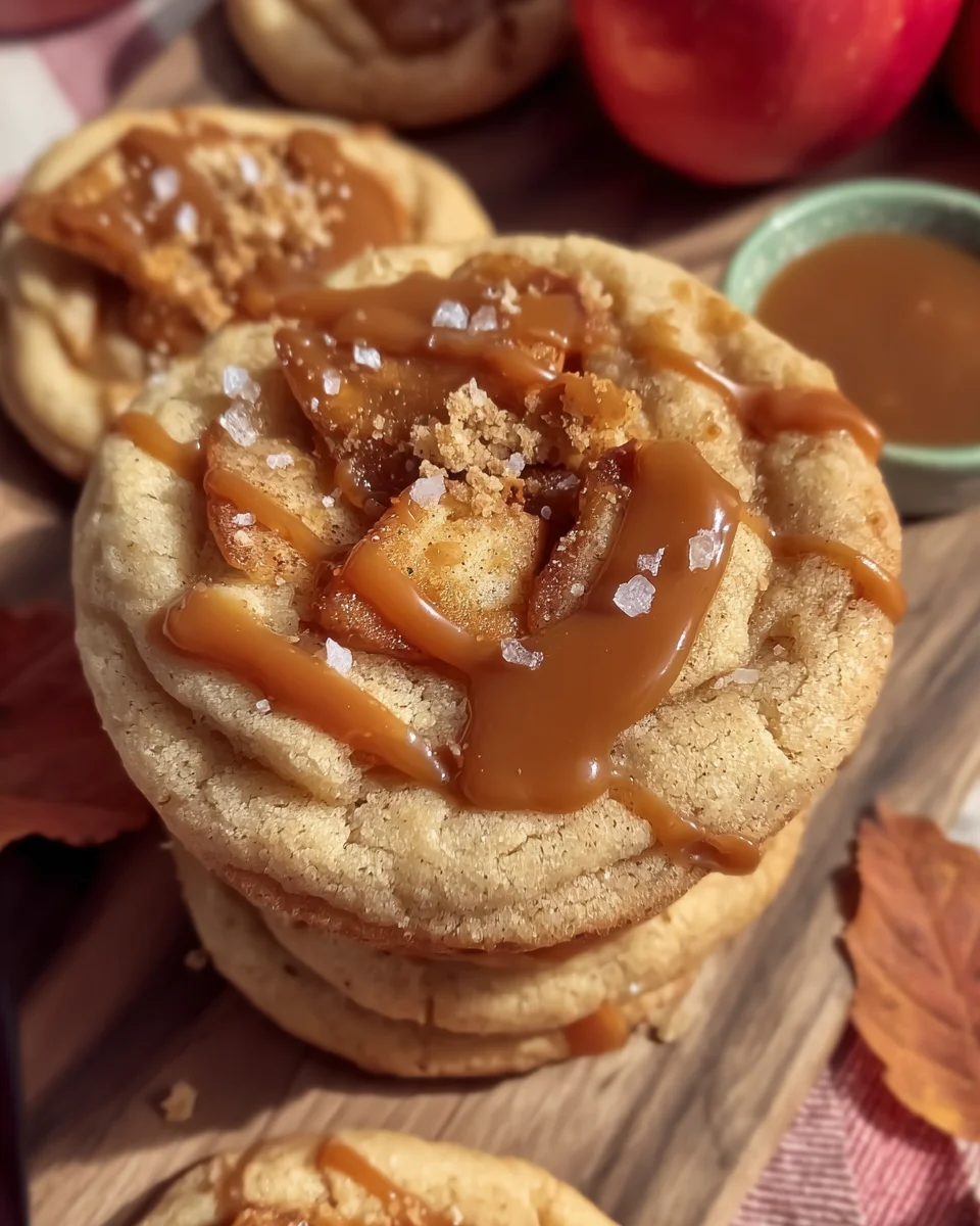Salted Caramel Apple Pie Cookies Salted
