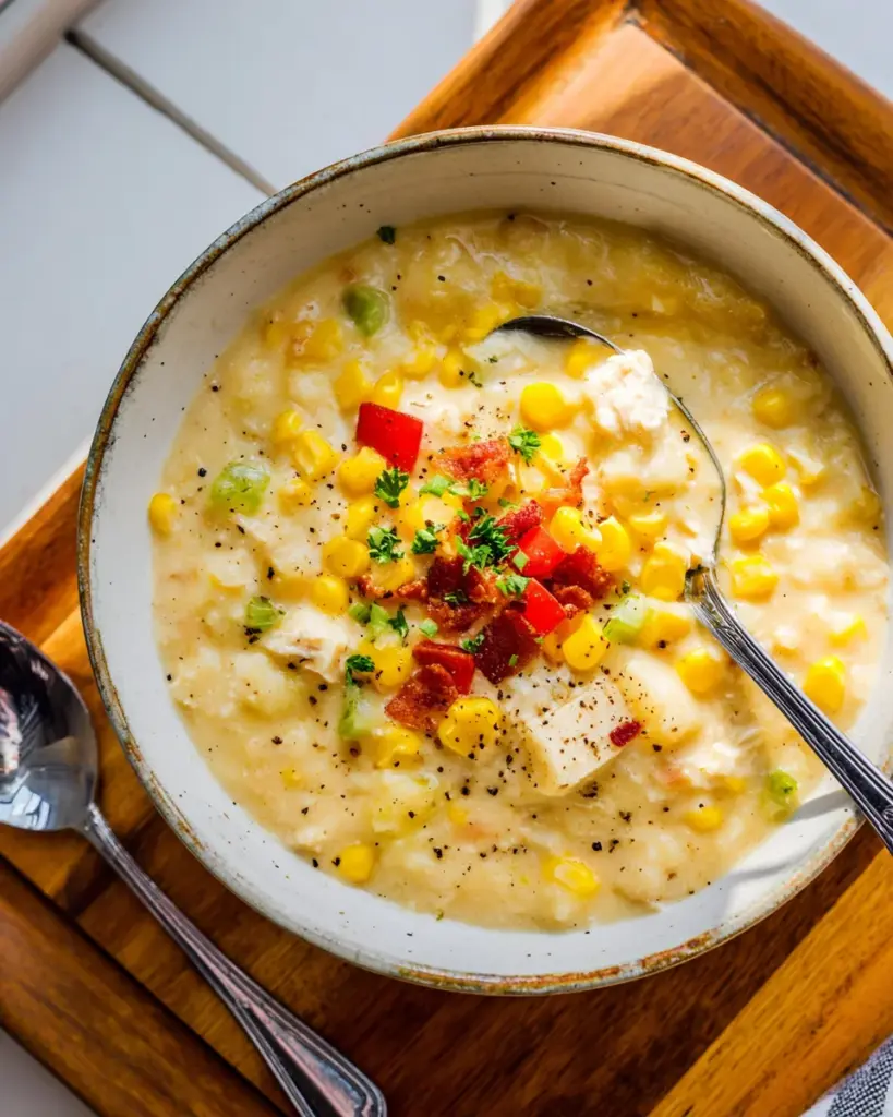 Slow Cooker Chicken Corn Chowder