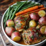 Slow Cooker Honey Garlic Chicken and Veggies