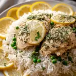 Slow Cooker Lemon Herb Chicken and Rice