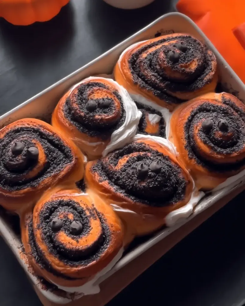 Spooky Cinnamon Rolls