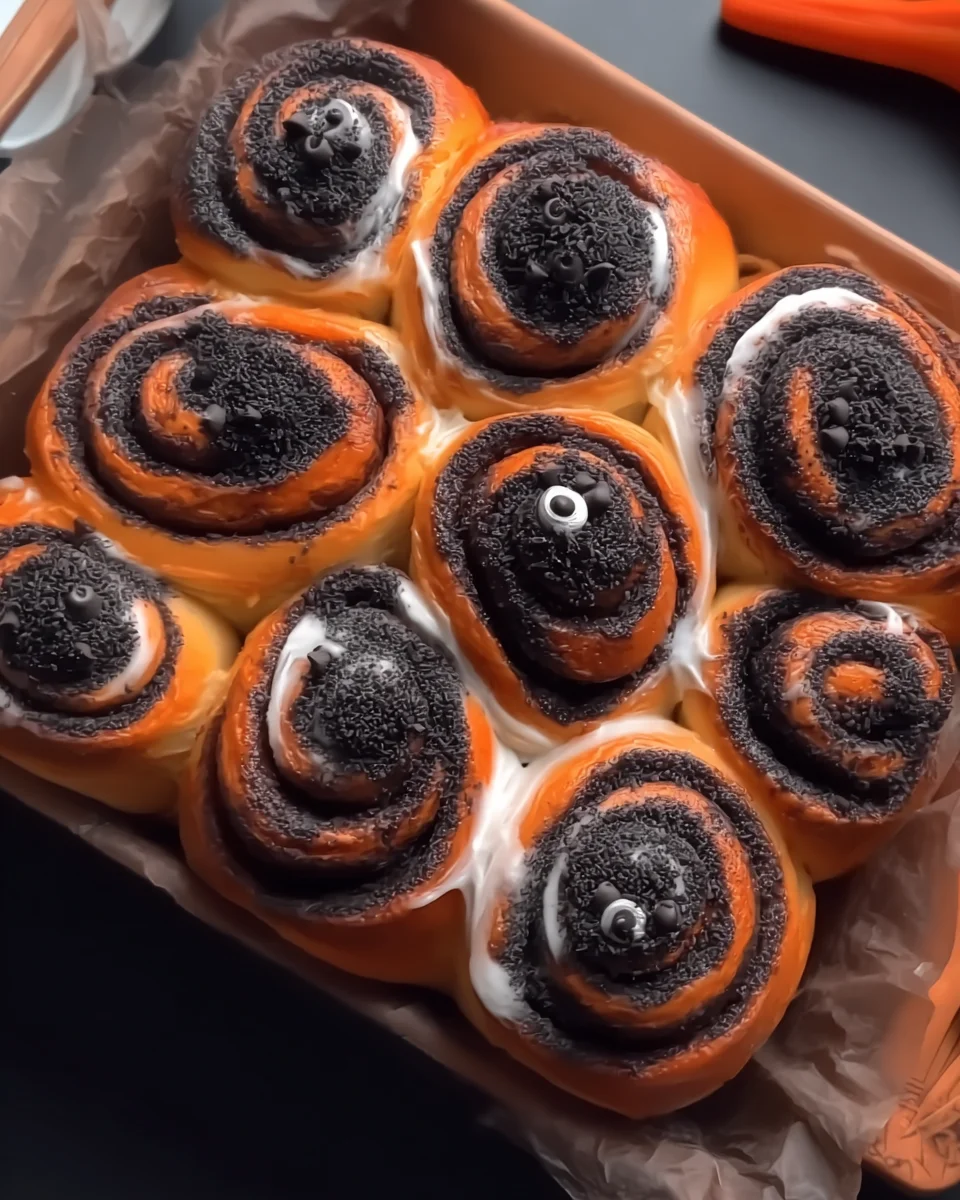 Spooky Cinnamon Rolls Spooky