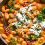 30 Minute Creamy Tomato Gnocchi with Burrata