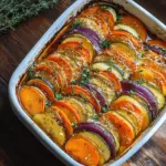 Autumn Rainbow: Crispy Vegetable and Parmesan Tian