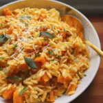 Brown butter Butternut squash & sage orzo
